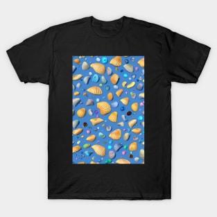 Shells on blue (P9) T-Shirt